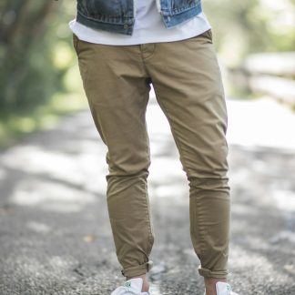 Dominiccrai Men's Straight Fit Chino Pants — Cotton Twill